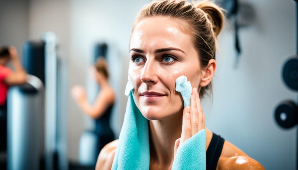 post-workout skincare